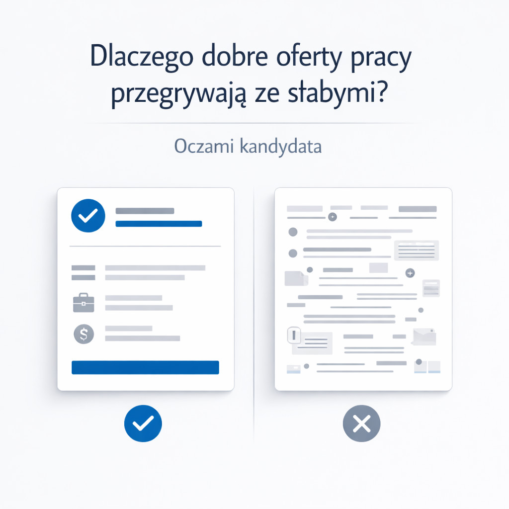 Dlaczego dobre oferty pracy przegrywają ze słabymi? Oczami kandydata.
